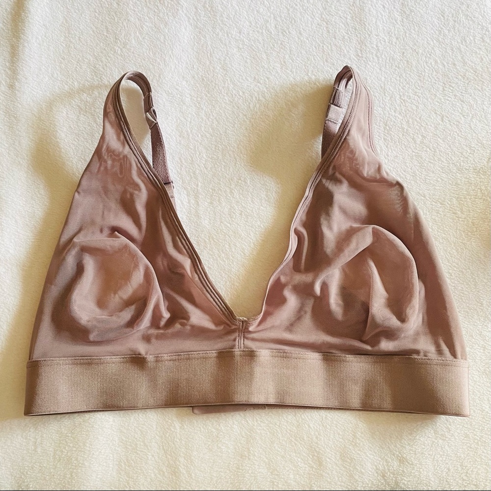 Parade Silky Mesh Plunge Bralette XL